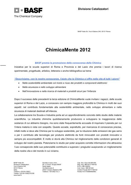 Esempio lettera presentazione musicista
