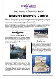 Resource Recovery Centres - Zero Waste