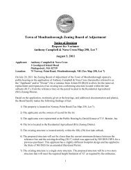 Town of Moultonborough Zoning Board of Adjustment