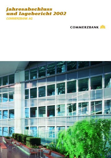 jahresabschluss und lagebericht 2002 commerzbank ag