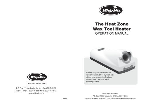 The Heat Zone Wax Tool Heater - Whip Mix