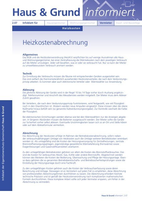 Heizkosten Haus Und Grund Eutin De