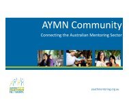 AYMN Community - Australian Youth Mentoring Network