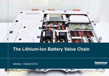 The Lithium-Ion Battery Value Chain - ICAT 2012 will be held on ...