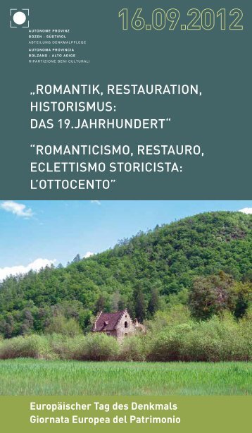 Romanticismo, Restauro, Ecclettismo storicista: l'Ottocento