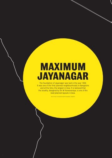 The foundation of Jayanagar was laid in the year ... - MOD Institute