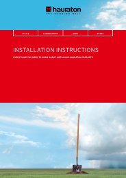 INSTALLATION INSTRUCTIONS - Hauraton.com