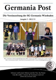 Komplettausgabe hier klicken - SG Germania Wiesbaden