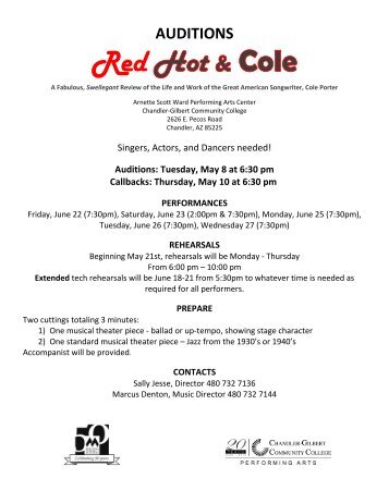 Red Hot and Cole - New Audition Packet.pdf - Chandler-Gilbert ...