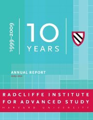 Download - Radcliffe Institute for Advanced Study - Harvard University