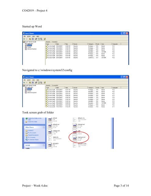 Analysis and Evaluation of the Windows Event Log - Bill Buchanan