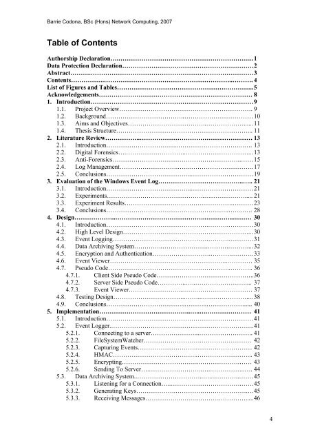 Analysis and Evaluation of the Windows Event Log - Bill Buchanan