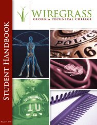 Student Handbook - Wiregrass Georgia Technical College