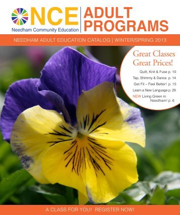 ADULT PROGRAMS - Needham Public Schools