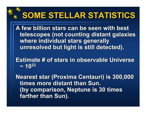 Some fundamental stellar properties