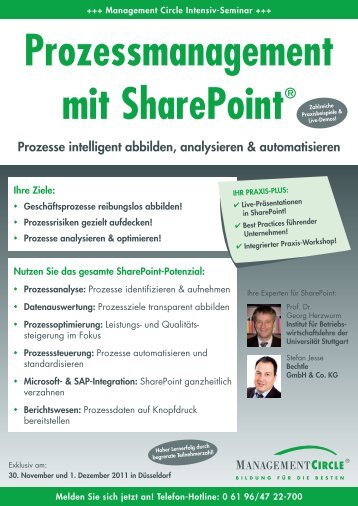Prozessmanagement mit Sharepoint - Management Circle AG