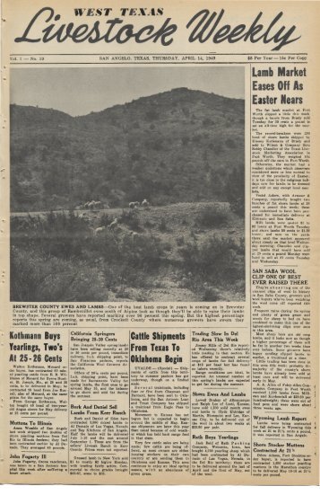 April 14, 1949 - Livestock Weekly!