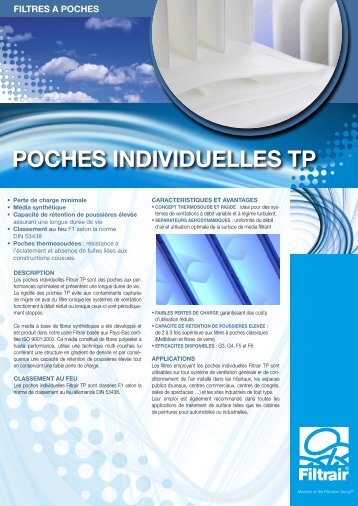 POCHES INDIVIDUELLES TP - Filtrair BV