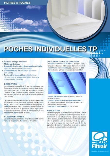 POCHES INDIVIDUELLES TP - Filtrair BV