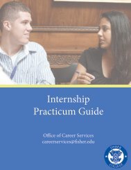 Internship Practicum Guide - Fisher College