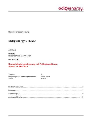 Lesefassung_EDI@Energy UTILMD MIG 5.1 ... - Edi-energy.de