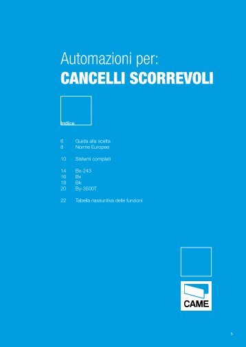 Automazioni per: CANCELLI SCORREVOLI - Elettricoplus