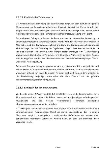 Technical Report 0901 Sonderforschungsbereich 696 ... - SFB 696