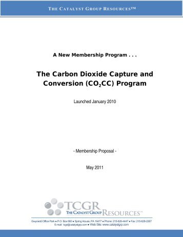 The Carbon Dioxide Capture and Conversion (CO2CC) Program