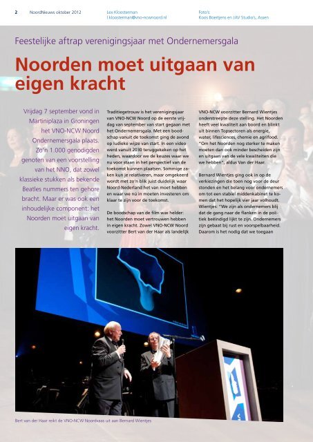 NoordNieuws 4 (2012) - VNO-NCW Noord