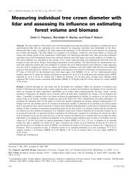 Measuring individual tree crown diameter with lidar and assessing ...