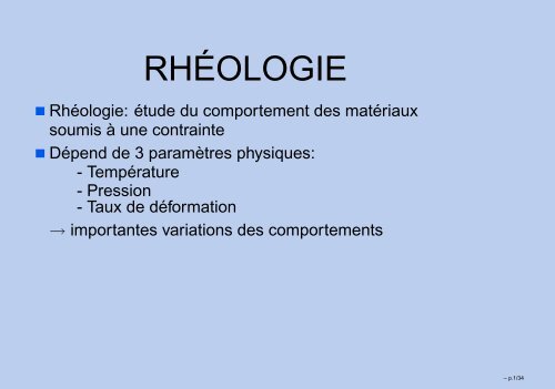 RHÃOLOGIE