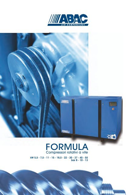 ABAC Formula - Compressori rotativi a vite - Gruppo Benassi