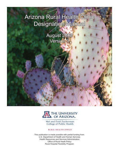 Arizona Rural Health Clinic Designation Manual - Arizona Center for ...