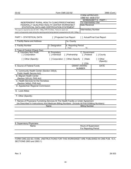 Arizona Rural Health Clinic Designation Manual - Arizona Center for ...