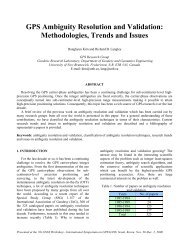 GPS Ambiguity Resolution and Validation - University of New ...