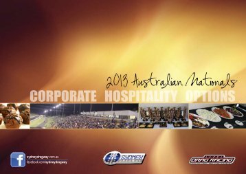 CORPORATE HOSPITALITY OPTIONS - Sydney Dragway