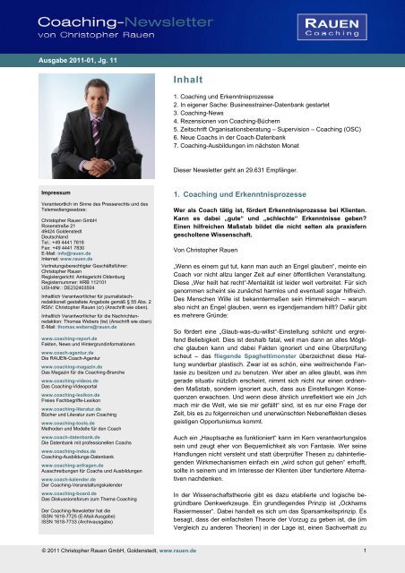 PDF-Datei - Coaching-Newsletter