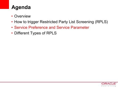 Restricted Party Screening in GTM