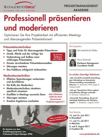 Professionell präsentieren und moderieren - Management Circle AG