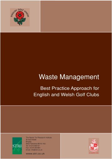 Waste management - England Golf