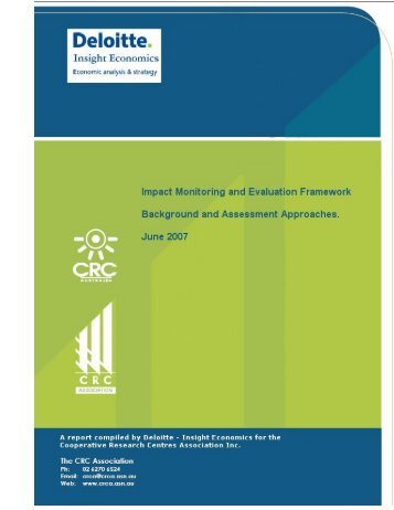 Economic Impact Analysis Guide 2007 - CRC Association