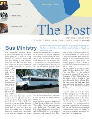 Bus Ministry - East Saugatuck Church
