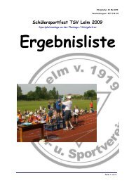 Ergebnisse - TSV Lelm