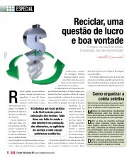 Reciclar, uma questÃ£o de lucro e boa vontade - Cozinha Profissional