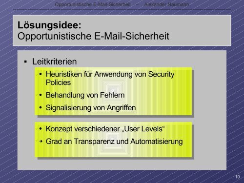 Opportunistische E-Mail-Sicherheit