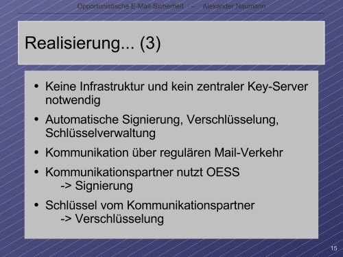 Opportunistische E-Mail-Sicherheit