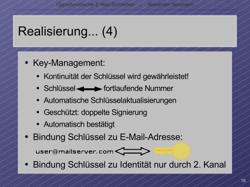 Opportunistische E-Mail-Sicherheit