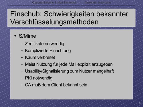 Opportunistische E-Mail-Sicherheit