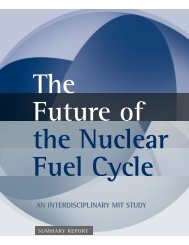 The Future of the Nuclear Fuel Cycle - MIT Energy Initiative
