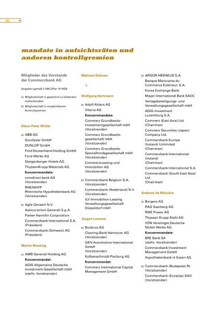 jahresabschluss und lagebericht 2001 commerzbank ag